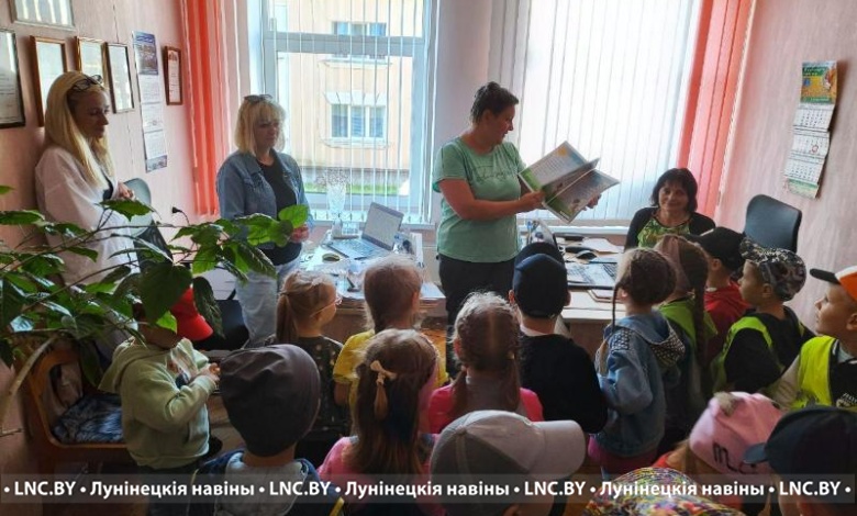 Маленькие следователи посетили редакцию “Лунінецкіх навін”