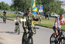 Велопробег совершили военнослужащие-связисты в Лунинце