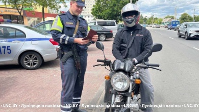 ГАИ Лунинец: особый акцент - мотоциклистам