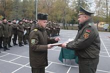 Чествование военнослужащих, увольняемых в запас, состоялось в Лунинце