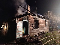 Мужчина погиб на пожаре своего дома в Ивановском районе 