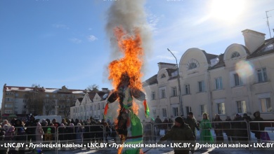 На галоўнай плошчы Лунінца разгарнулася сапраўднае свята