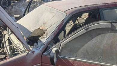 В Микашевичах загорелся автомобиль