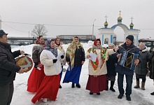 В Микашевичах проводили Масленицу