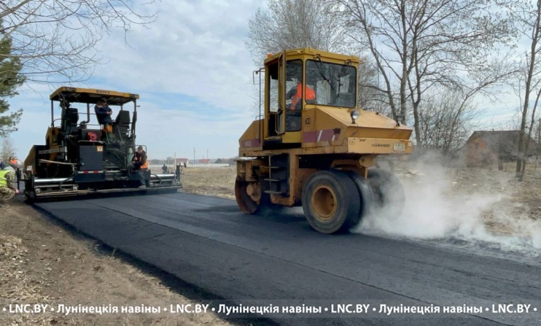 Дорожные работы активно ведутся в деревне Дребск