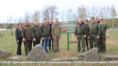 Аллея Памяти создана на озере Белое в Лунинецком районе