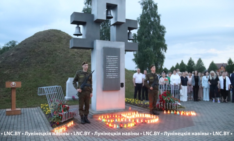 В Лунинце почтили память жертв Великой Отечественной войны и геноцида белорусского народа