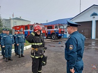 В Лунинецком районе спасателя проводили на заслуженный отдых