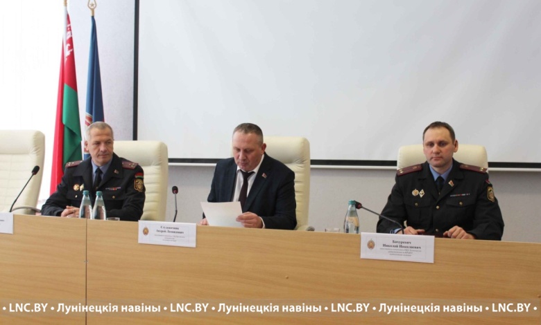 Коллективу Лунинецкого РОВД представили нового заместителя начальника