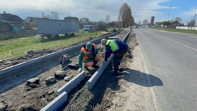 В Лунинце продолжается благоустройство улицы Гомельской