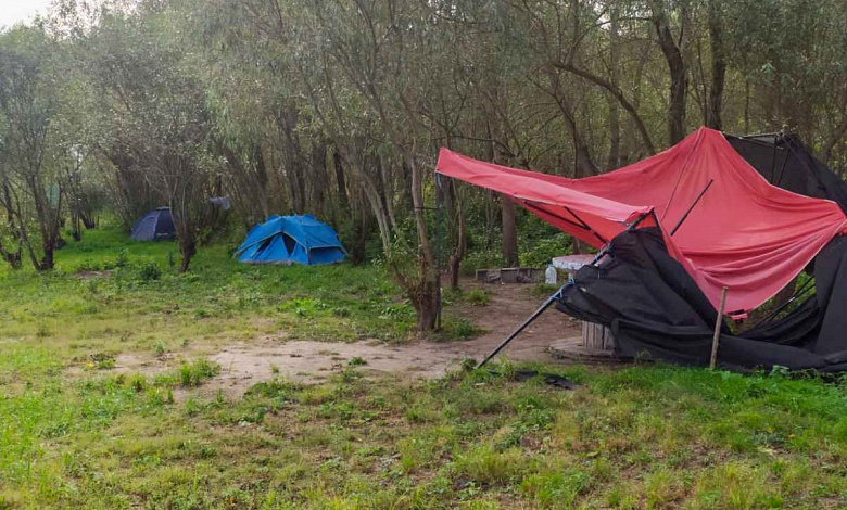 На Припяти обнаружен бесхозный палаточный лагерь