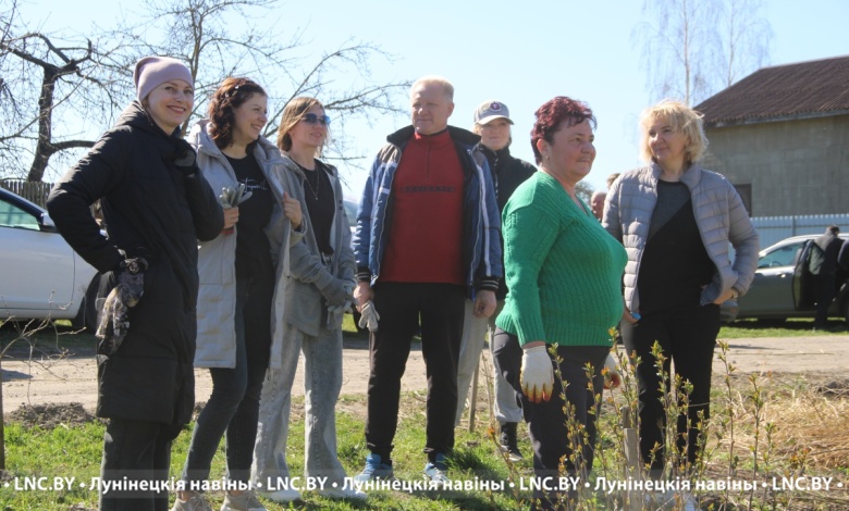 Жители Лунинца вместе взялись за благоустройство райцентра