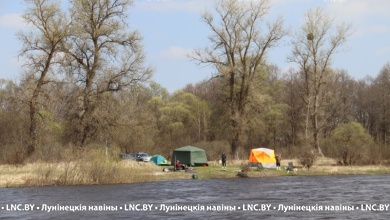 На Припяти отмечается спад уровня воды, глубина затопления пойменных земель постепенно уменьшается