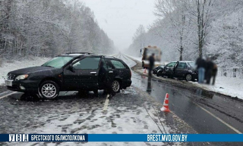 Занос! Авто без зимних шин — ДТП произошло в Брестской области