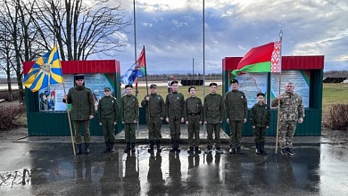 Новое пополнение в военно-патриотическом клубе «Стражи неба» в Лунинце