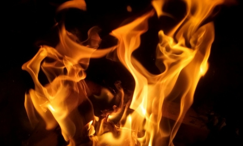 В Лунинецком районе произошёл пожар