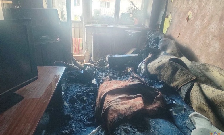 Женщину спасли на пожаре в Барановичах