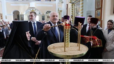 Лукашенко отметил символизм того, что праздник Пасхи совпал у православных и католиков
