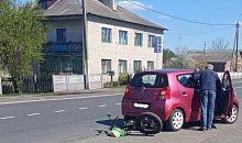 Автомобиль наехал на электровелосипед в Микашевичах 
