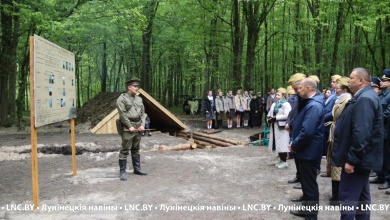 Партизанскую деревню открыли в Лунинецком районе