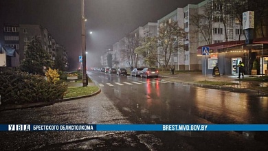 В Кобрине автомобиль на переходе сбил женщину