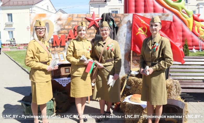 День Победы в Лунинце. Фотомгновения