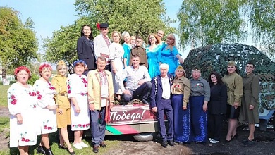 Агитбригада выступает в Лунинецком районе