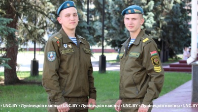 Лунінчане ўдзельнічалі ў ваенным парадзе