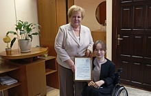 Лунинчанке вручили благодарственное письмо от Министра труда и социальной защиты и Белорусского союза женщин
