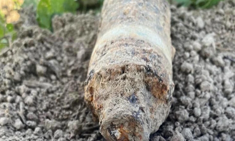 При переборке картофеля обнаружили снаряд в Лунинецком районе