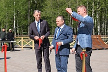 Открытие второй очереди лесопарка состоялось﻿ в Микашевичах