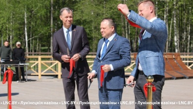 Открытие второй очереди лесопарка состоялось﻿ в Микашевичах