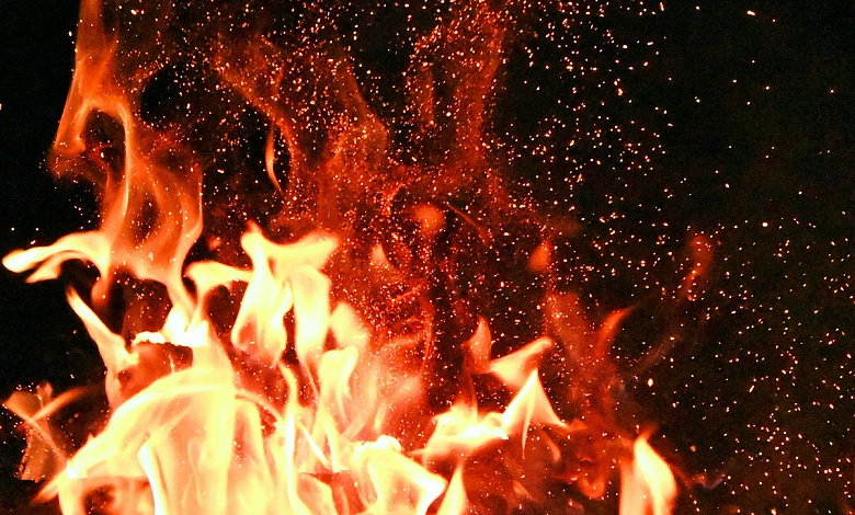 Автомобиль горел в Лунинце