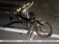 Подросток на мотоцикле попал в ДТП в Пинском районе