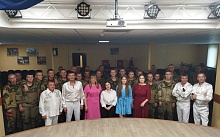 На базе ракетного зенитного полка Лунинца состоялся концерт 