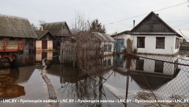 Паводок продолжается в Лунинецком районе