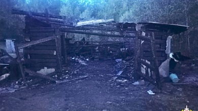 Пьяный мужчина поджег чужой гараж 