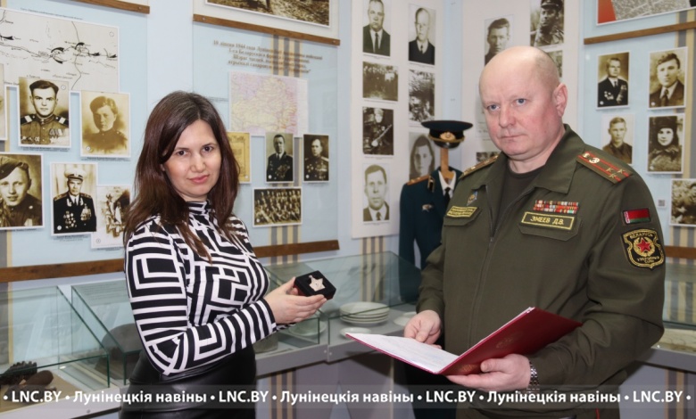 Орден Славы III степени передан в Лунинецкий краеведческий музей