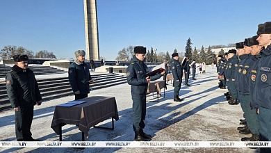 Новобранец МЧС из Лунинца принял присягу в Брестской крепости