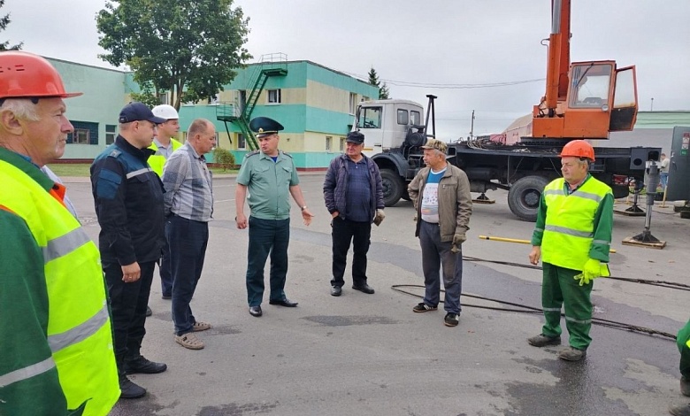 Скоро зима! В Лунинецком районе отработали развертывание модульной котельной