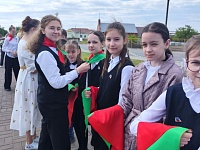 Школьников в Лунинецком районе приняли в пионеры 