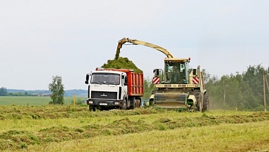 Лунинетчина завершает второй укос трав