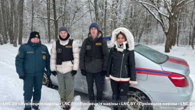 На озере Белое в Лунинецком районе работал «Зимний патруль»