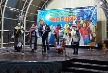 Артисты Лунинетчины поучаствовали в колядном обряде "Коники" на Столинщине