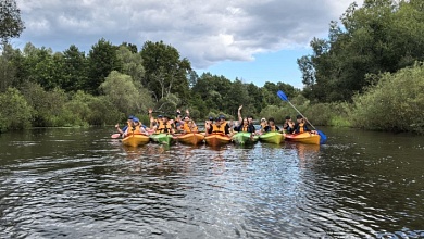Экологическая акция и сплав на байдарках | Активный отдых работников "Спецжелезобетон"