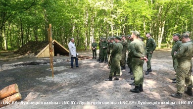 Военные познакомились с историей партизанского движения в Лунинецком районе