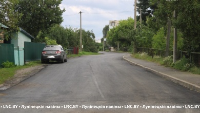 Благоустройство: какие улицы отремонтировали в Лунинце?