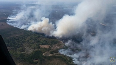 В Полесском лесхозе продолжается борьба с пожаром. Помогают и лунинчане