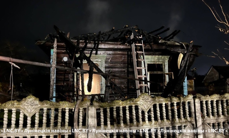 Мужчина погиб при пожаре в Лунинце 