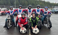 Команда "Лунинец" — бронзовый призер чемпионата Республики Беларусь по мотоболу